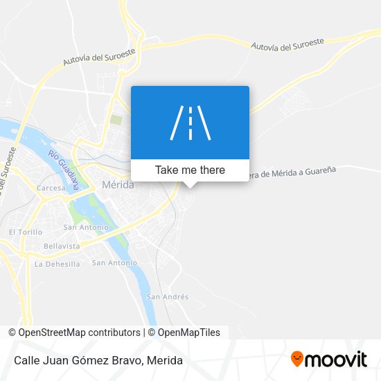 Calle Juan Gómez Bravo map