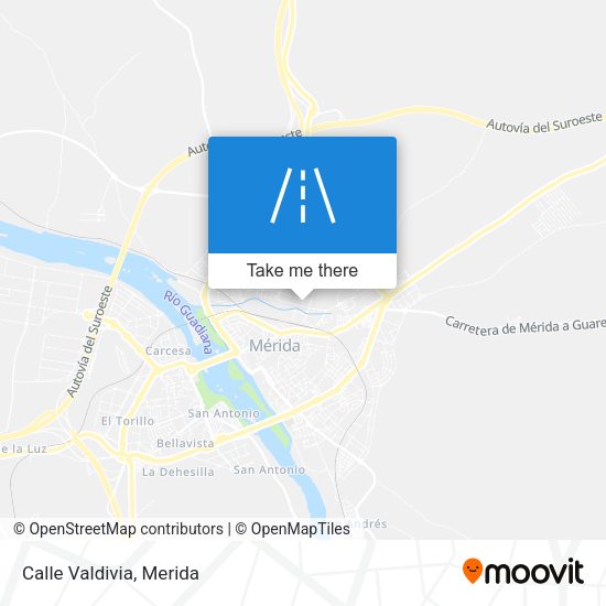 Calle Valdivia map