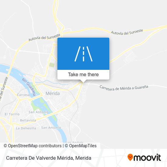Carretera De Valverde Mérida map