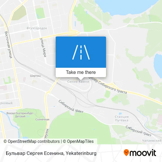 Бульвар Сергея Есенина map