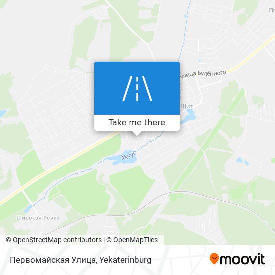 Первомайская Улица map