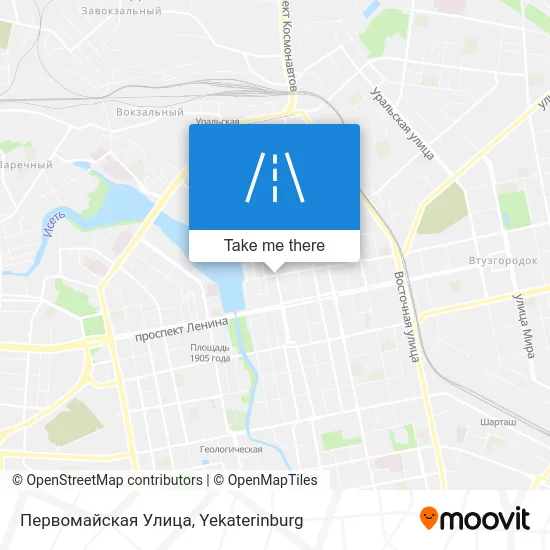 Первомайская Улица map