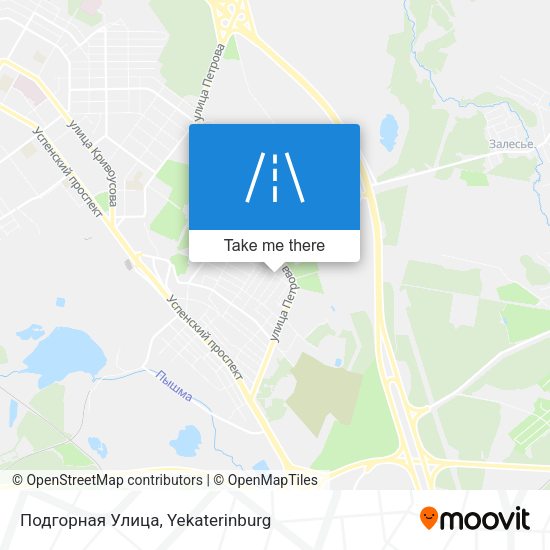 Подгорная Улица map