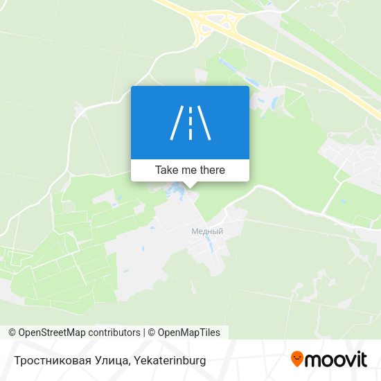 Тростниковая Улица map