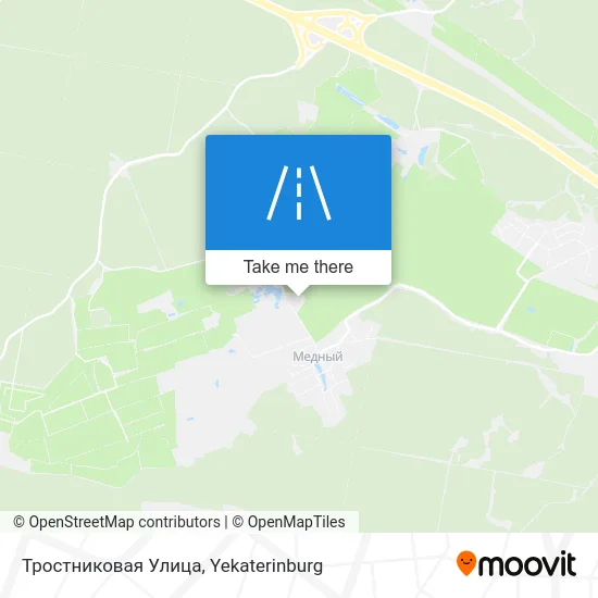 Тростниковая Улица map