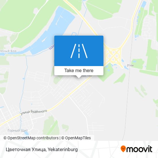 Цветочная Улица map