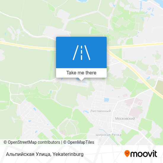 Альпийская Улица map