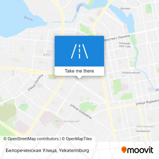 Белореченская Улица map