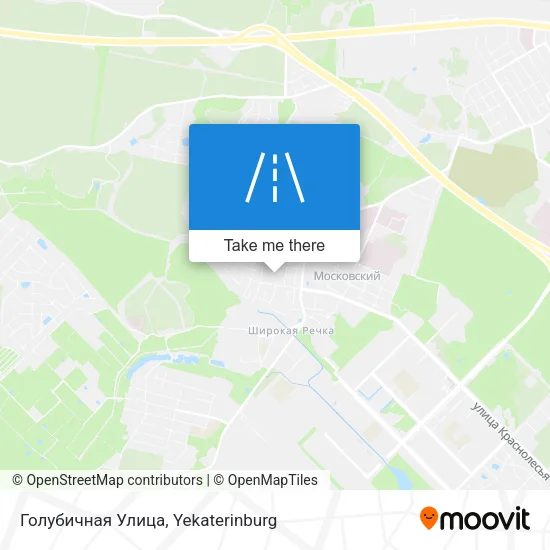 Голубичная Улица map