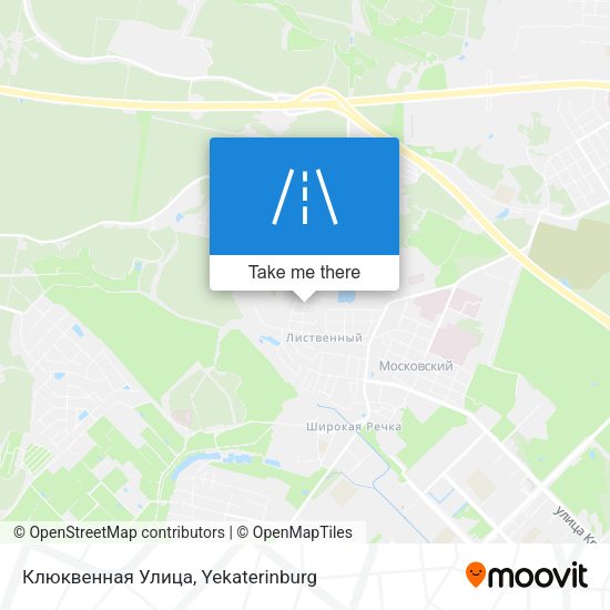 Клюквенная Улица map