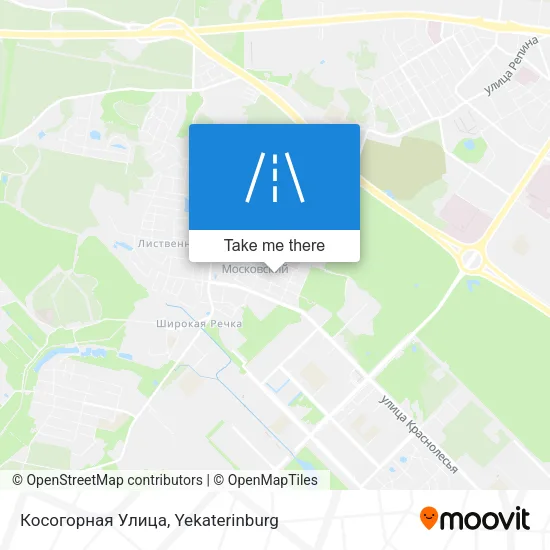 Косогорная Улица map