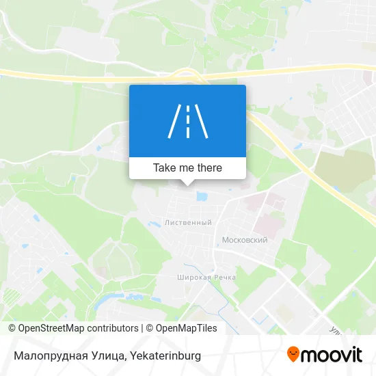 Малопрудная Улица map