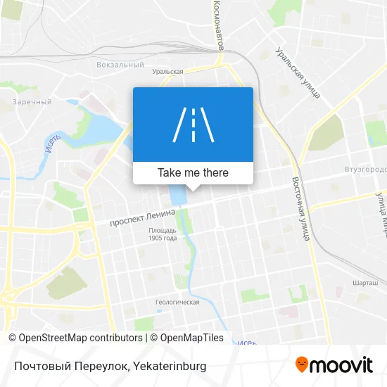 Почтовый Переулок map