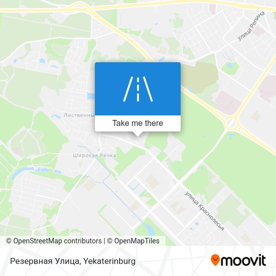 Резервная Улица map