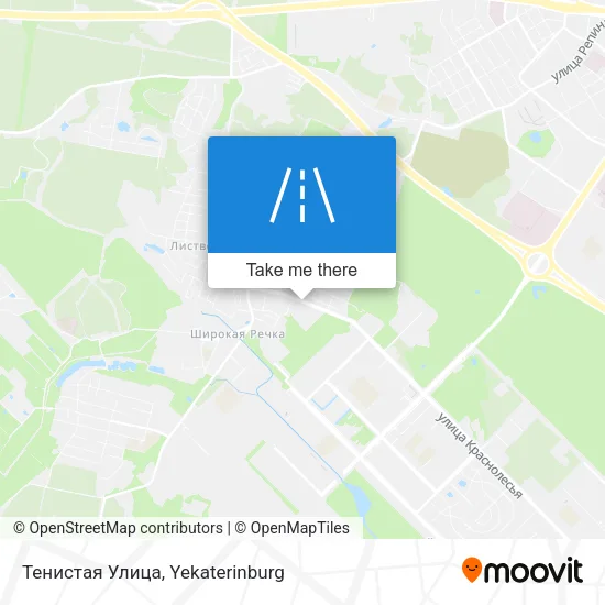 Тенистая Улица map