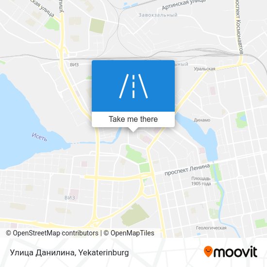 Улица Данилина map