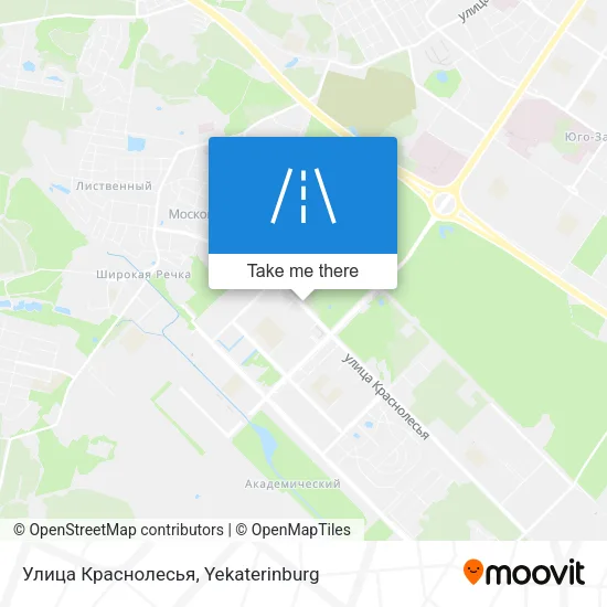 Улица Краснолесья map