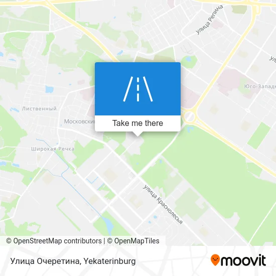 Улица Очеретина map