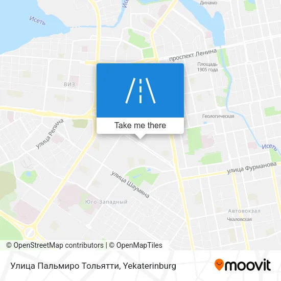 Улица Пальмиро Тольятти map