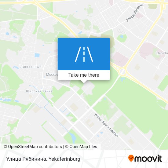 Улица Рябинина map