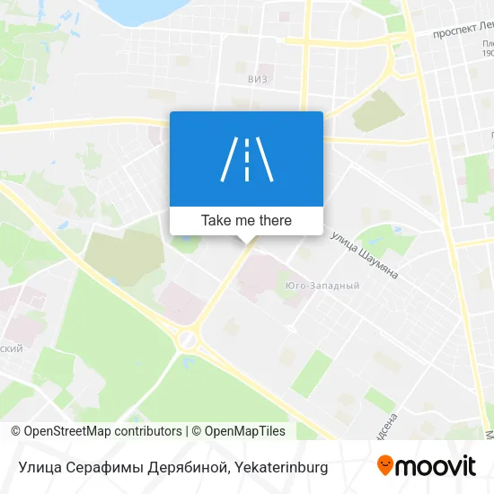 Улица Серафимы Дерябиной map
