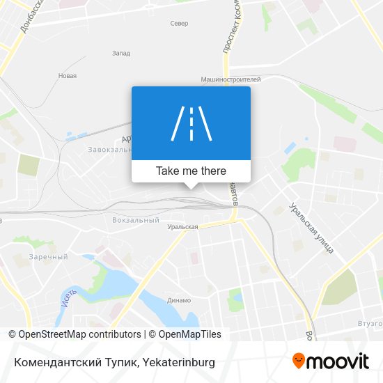 Комендантский Тупик map