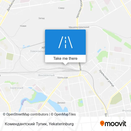 Комендантский Тупик map