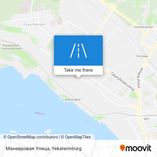 Маневровая Улица map