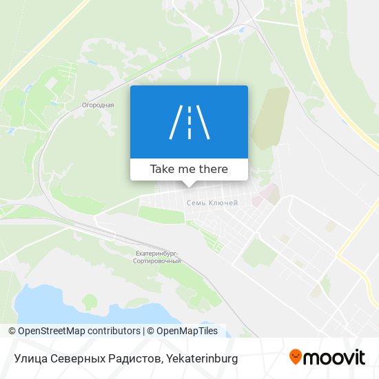 Улица Северных Радистов map