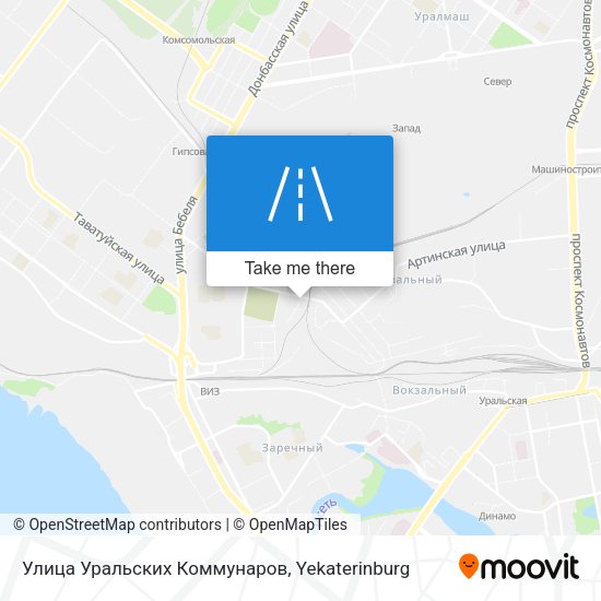 Улица Уральских Коммунаров map