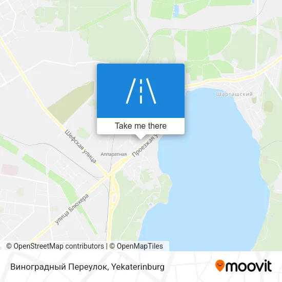 Виноградный Переулок map