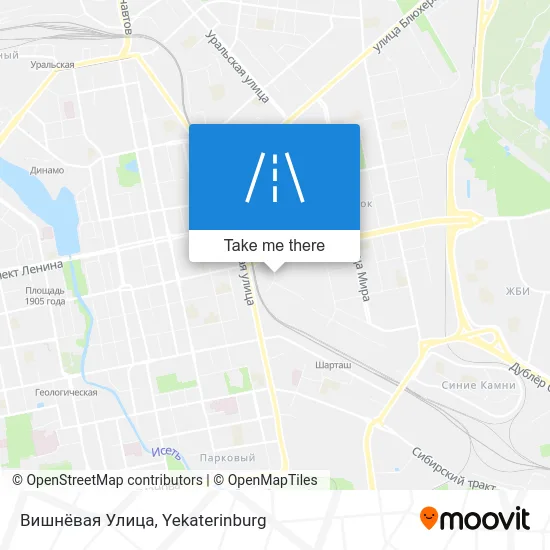 Вишнёвая Улица map