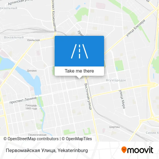 Первомайская Улица map