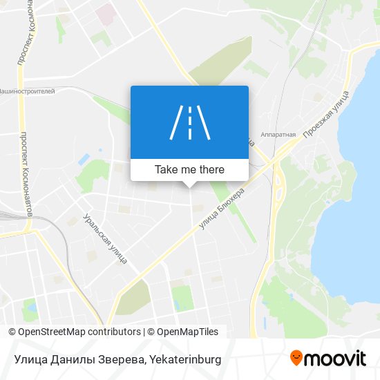 Улица Данилы Зверева map