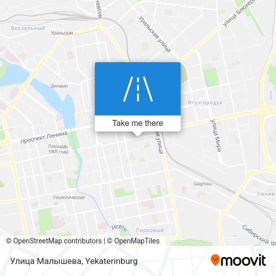 Улица Малышева map