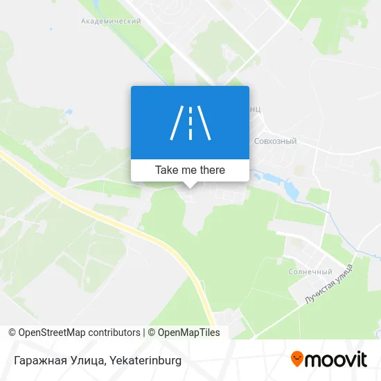 Гаражная Улица map