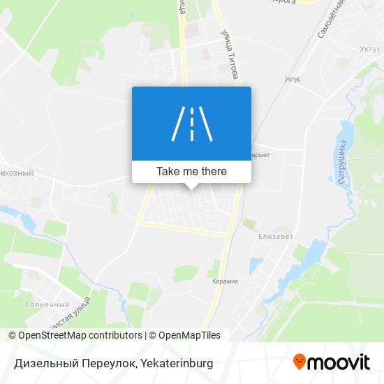 Дизельный Переулок map