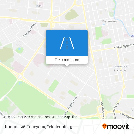 Ковровый Переулок map