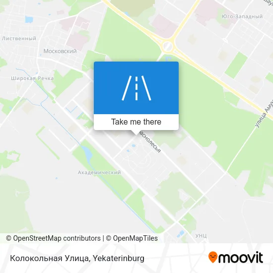 Колокольная Улица map