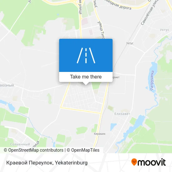 Краевой Переулок map