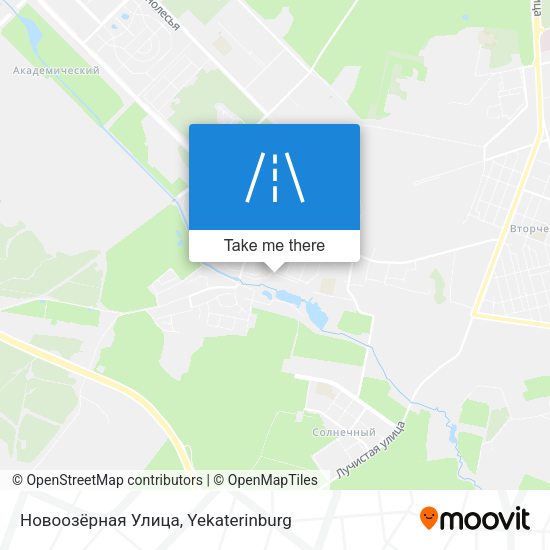 Новоозёрная Улица map