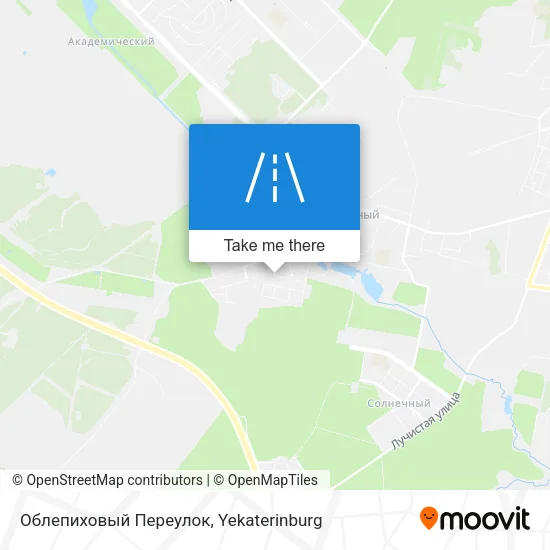 Облепиховый Переулок map
