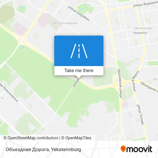 Объездная Дорога map