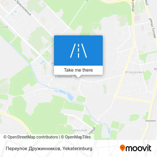 Переулок Дружинников map
