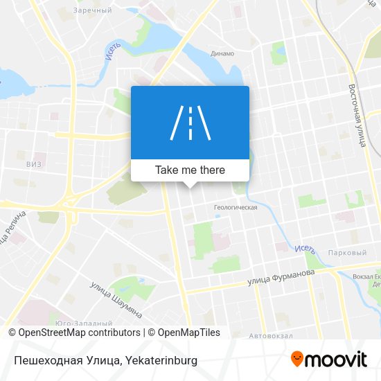 Пешеходная Улица map