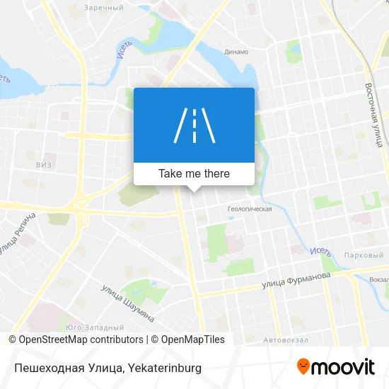 Пешеходная Улица map