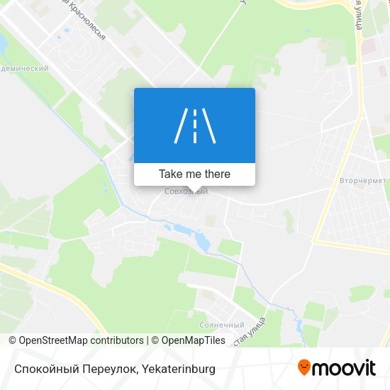 Спокойный Переулок map