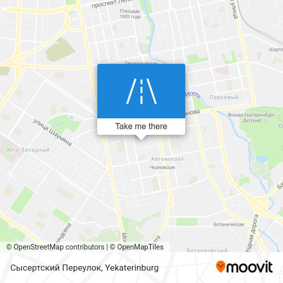 Сысертский Переулок map