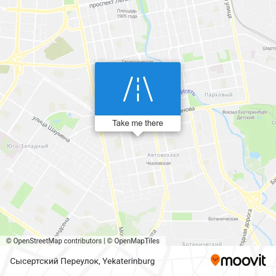 Сысертский Переулок map