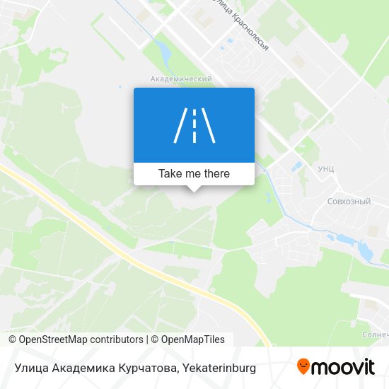 Улица Академика Курчатова map